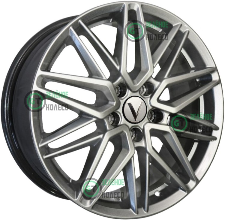 Шина 7xR18 5x114.3 ET45 D67.1 Вектор B233 Сильвер в Омске