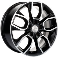 7xR17 5x114.3 ET48.5 D67.1 Khomen Wheels KHW1713 BLACK-FP