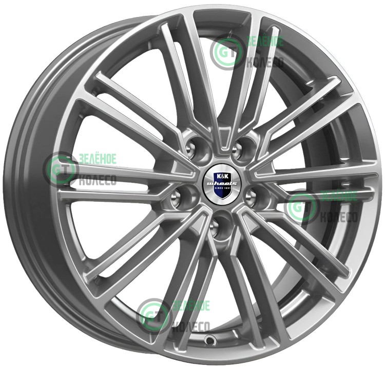 Шина 7xR17 5x114.3 ET50 D67.1 K&K KC898 Дарк платинум Эрфурт в Омске