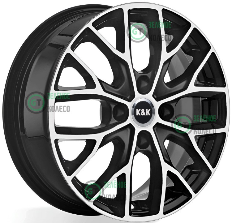 6xR16 4x98 ET35 D58.5 K&K КС891 Алмаз чёрный Лилиом