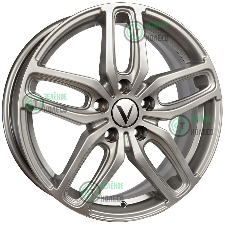 Шина 6.5xR17 5x114.3 ET38 D67.1 Вектор B199 Сильвер в Омске