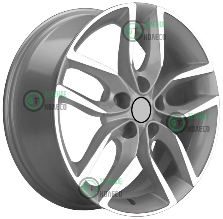 6.5xR17 5x108 ET43 D65.1 Khomen Wheels KHW1708 F-SILVER-FP