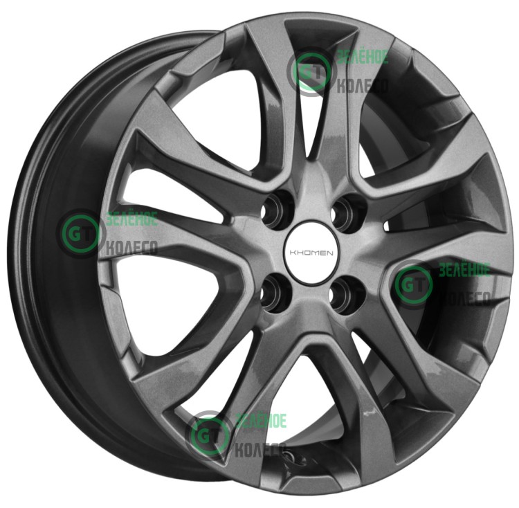 6xR15 4x100 ET50 D60.1 Khomen Wheels KHW1503 GRAY 6xR15 4x100 ET50 D60.1 Khomen Wheels KHW1503 GRAY