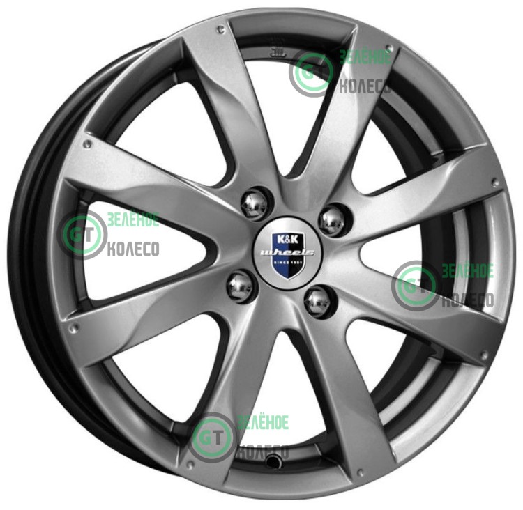 5.5xR14 4x100 ET43 D60.1 K&K КС617 Дарк платинум Джемини 5.5xR14 4x100 ET43 D60.1 K&K КС617 Дарк платинум Джемини