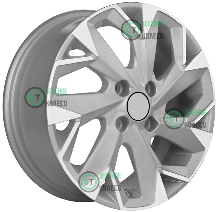 6xR15 4x100 ET40 DВ60.1 Khomen Wheels KHW1508 F-SILVER-FP