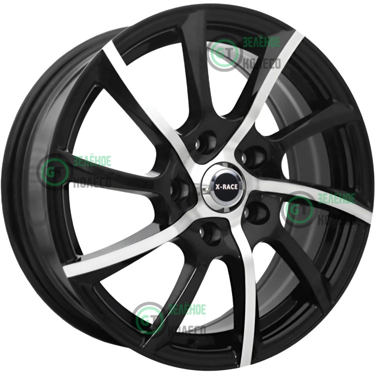 6xR15 4x100 ET50 D60.1 X-Race AF-14 BKF