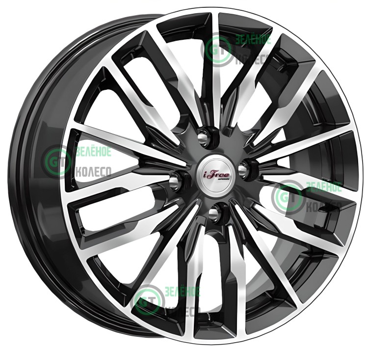 Шина 6xR16 5x100 ET38 D57.1 iFree КС946 Блэк джек Миконос в Омске
