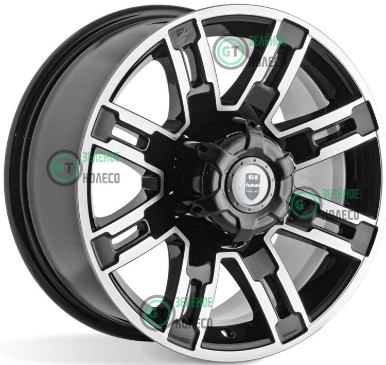 7.5xR16 6x139.7 ET5 D108.1 K&K КС609 Полюс Алмаз черный