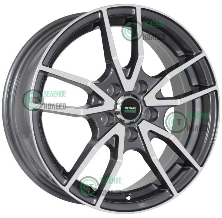 5.5xR14 4x100 ET43 D60.1 Megami MGM-20FF GMF