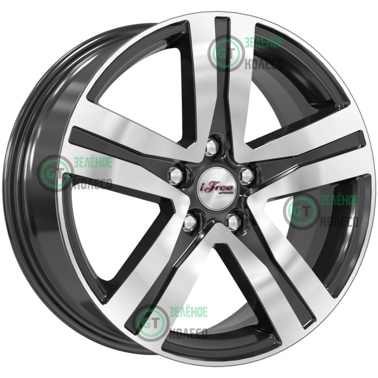 7xR17 5x114.3 ET50 D66.1 iFree КС913 блэк джек Rebel
