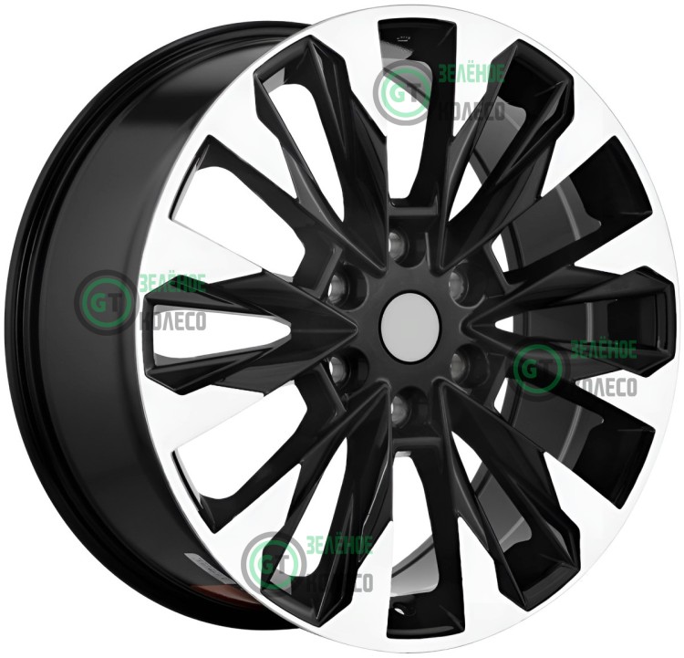 Шина 7.5xR18 6x139.7 ET30 D106.1 Вектор R258 Алмаз черный в Омске