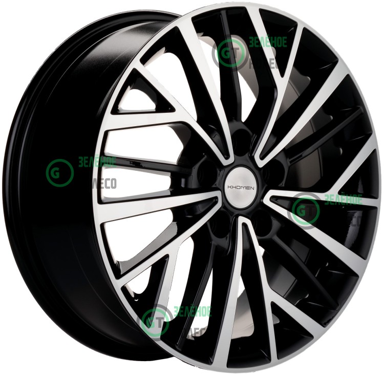 7xR17 5x108 ET45 D60.1 Khomen Wheels KHW1717 BLACK-FP