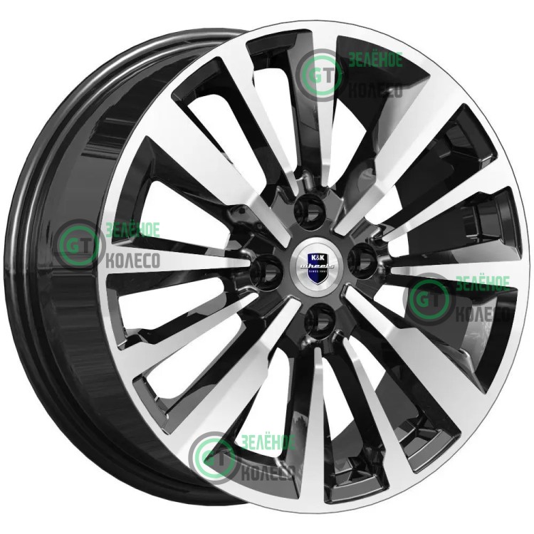 6.5xR16 4x100 ET37 D60.1 K&K КС997 Эрман Алмаз черный