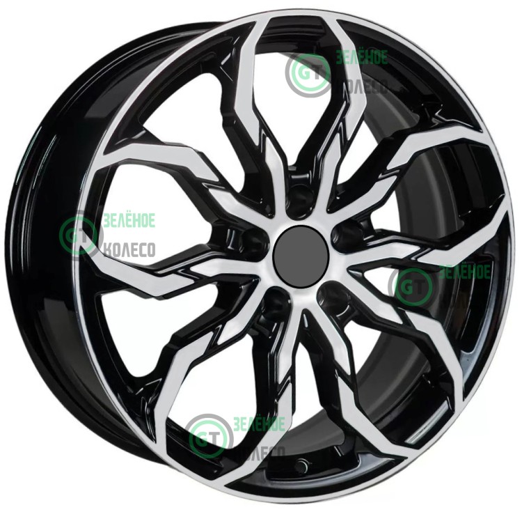 Шина 7.5xR18 5x114.3 ET30 D67.1 Вектор B234 Алмаз черный в Омске