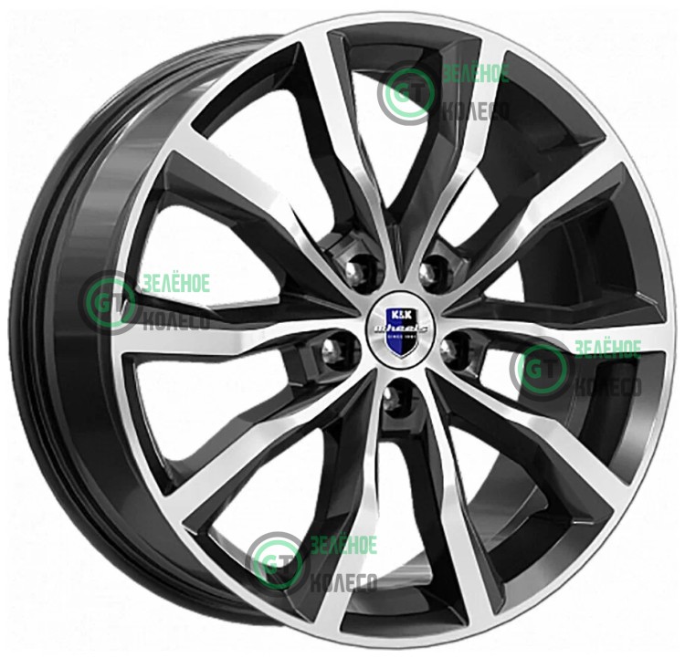 7.5xR18 5x110 ET45 D67.1 K&K КС906 Портер Алмаз черный