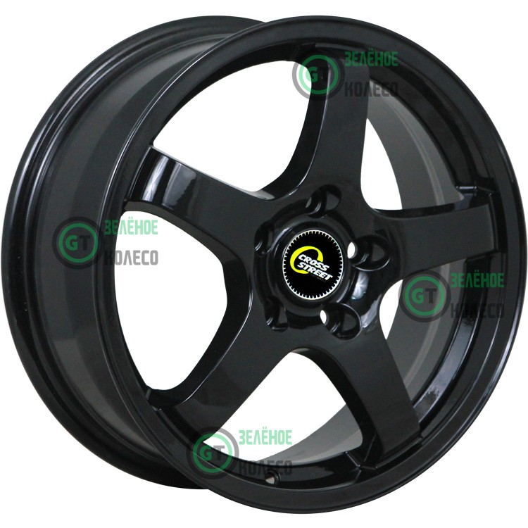 6xR15 4x114.3 ET44 D56.6 Cross Street Cr-14 BLACK