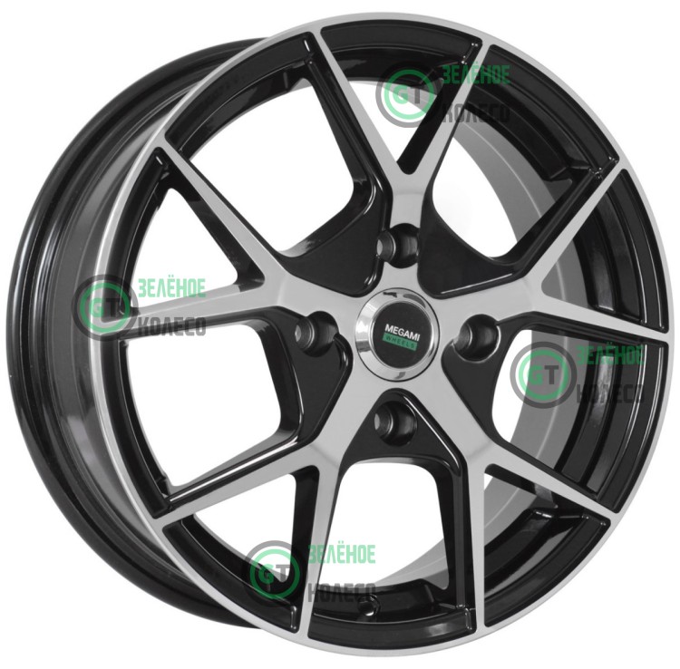 5.5xR14 4x100 ET40 D57.1 Megami MGM-18 BKF