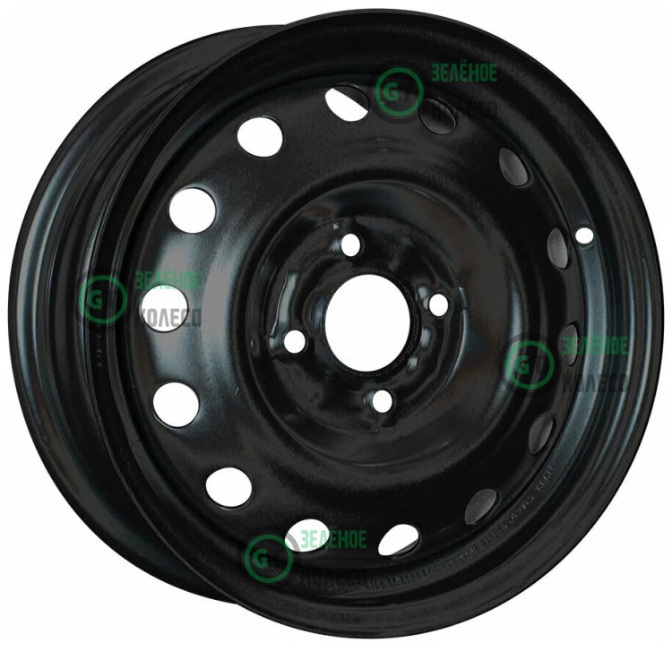Шина 6xR15 5x139.7 ET35 D98.5 Евродиск 64G35L ED Блэк в Омске