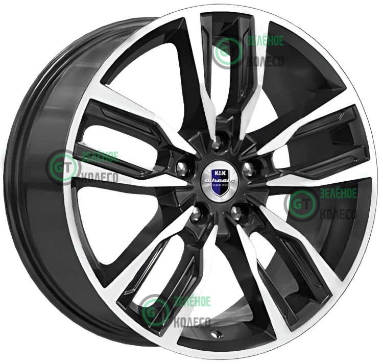 8xR18 5x112 ET25 D66.6 K&K КС901 Алмаз черный Борэй