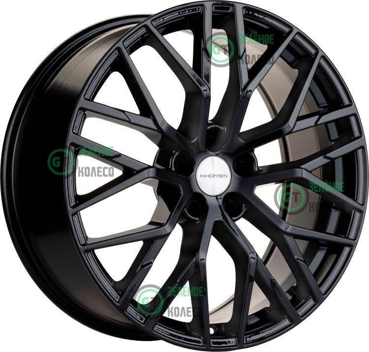 7xR17 5x110 ET46 D63.3 Khomen Wheels KHW1718 Black