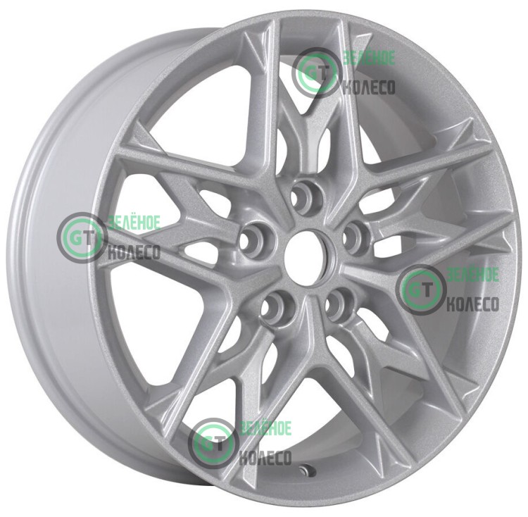7xR17 5x114.3 ET45 D60.1 Khomen Wheels KHW1709 F-Silver