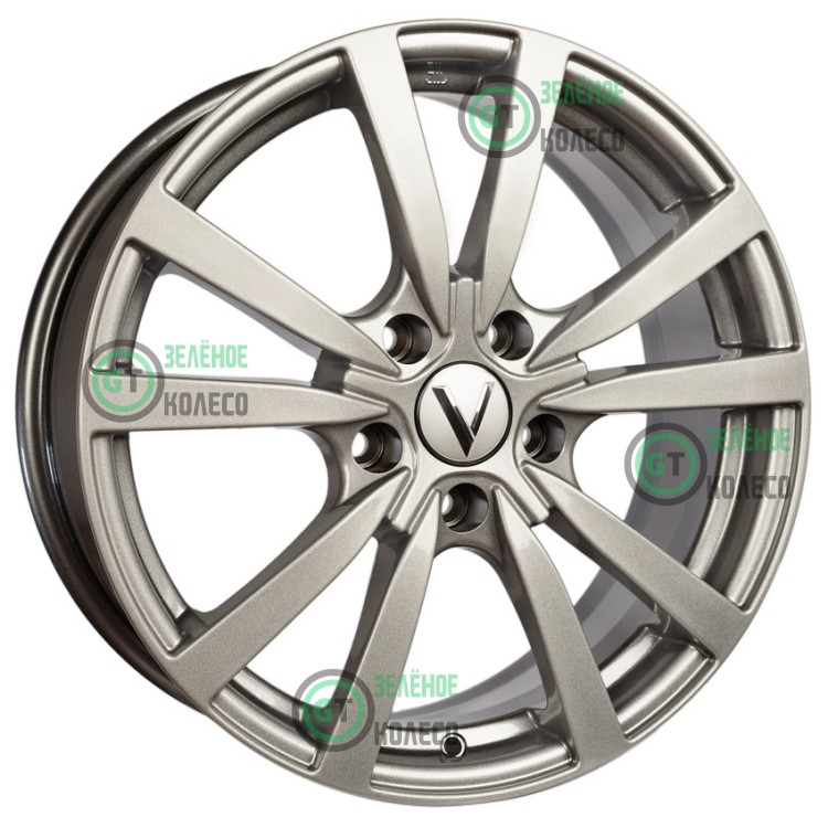 Шина 7xR17 5x114.3 ET45 D67.1 Вектор K107 Посейдон Серебро в Омске