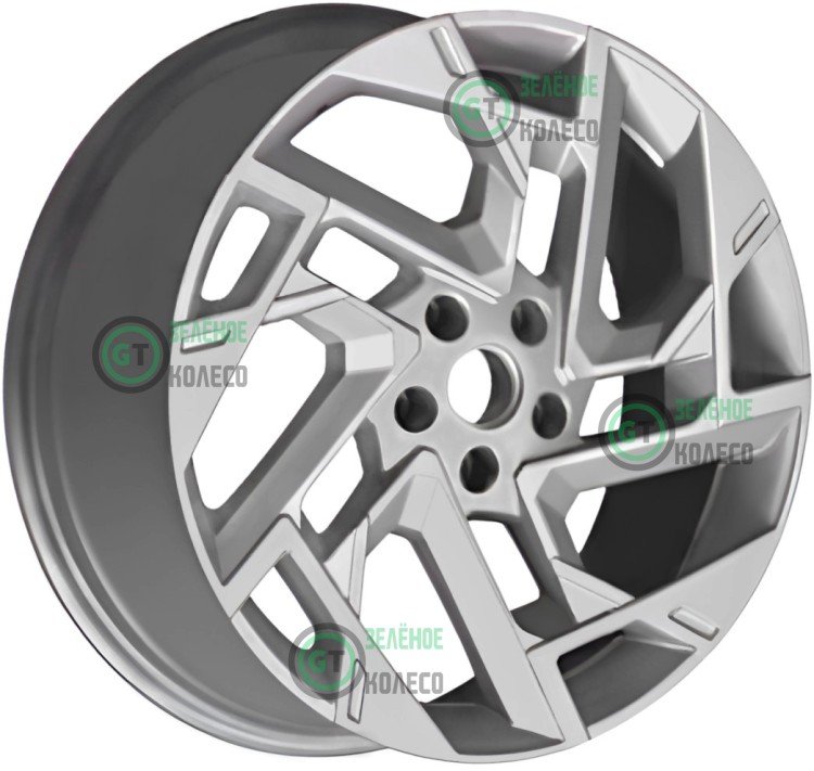 Шина 7.5xR19 5x114.3 ET45 D67.1 Вектор R270 Сильвер в Омске