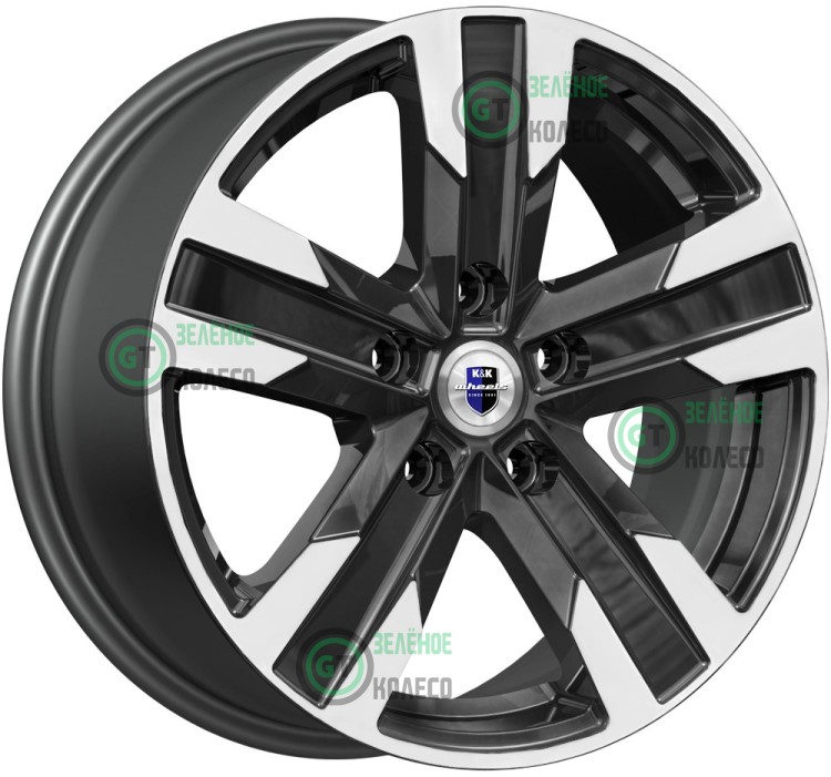 7xR16 5x114.3 ET45 D67.1 K&K КС1009 Висмут Алмаз черный
