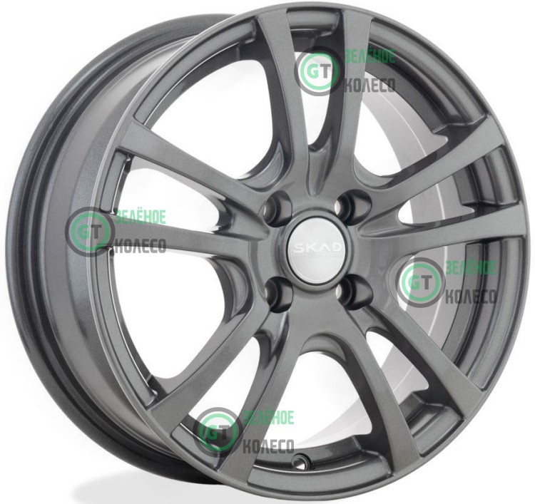 6xR15 4x100 ET40 Dd60.1 SKAD КЛ300 Дели Графит