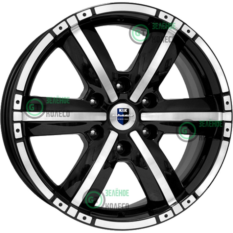 8xR18 6x139.7 ET42 D75.1 K&K КС469 Алмаз черный Окинава