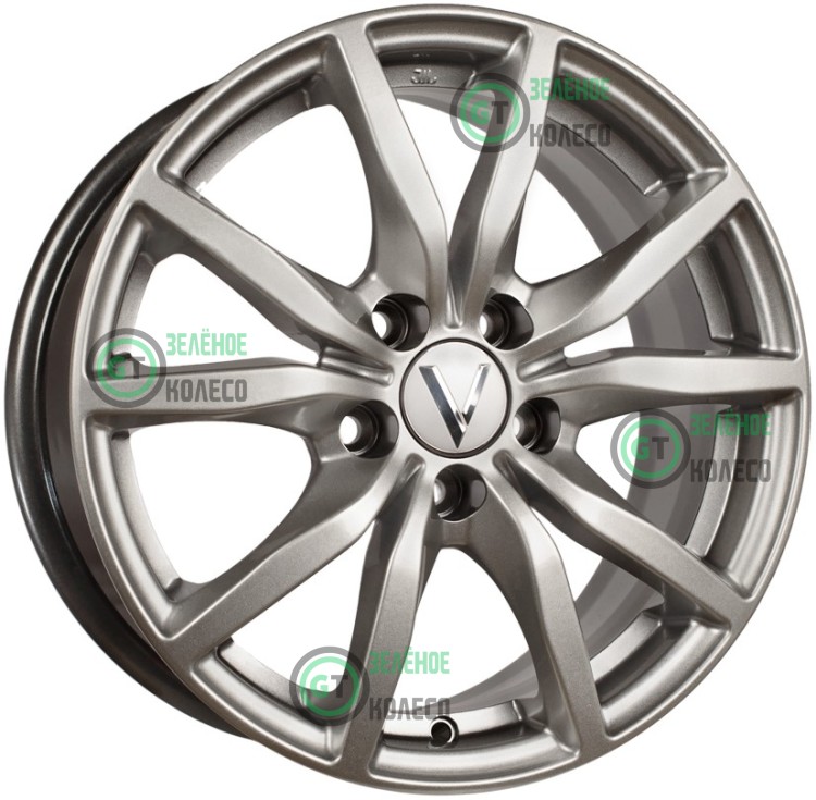 6.5xR15 5x114.3 ET45 D67.1 Вектор K57 Сильвер