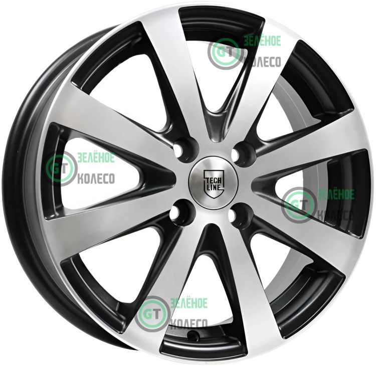 6xR16 4x100 ET37 D60.1 Tech Line 634 BD