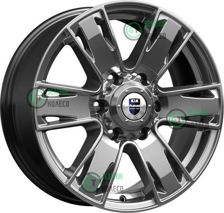 7xR17 6x139.7 ET33 DШт K&K КС726 Дарк платинум Севенна 7xR17 6x139.7 ET33 DШт K&K КС726 Дарк платинум Севенна