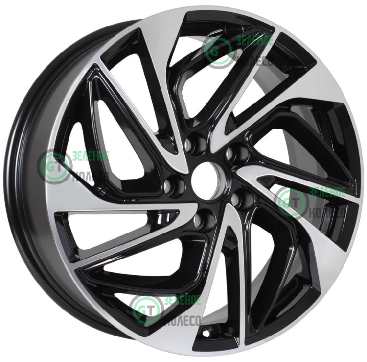 Шина 7xR18 5x114.3 ET38 D67.1 iFree КС883 Алмаз черный в Омске