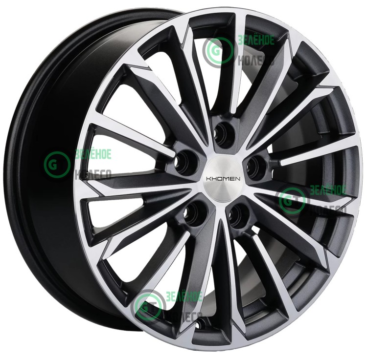 6.5xR16 5x114.3 ET50 D66.1 Khomen Wheels KHW1611 GRAY-FP