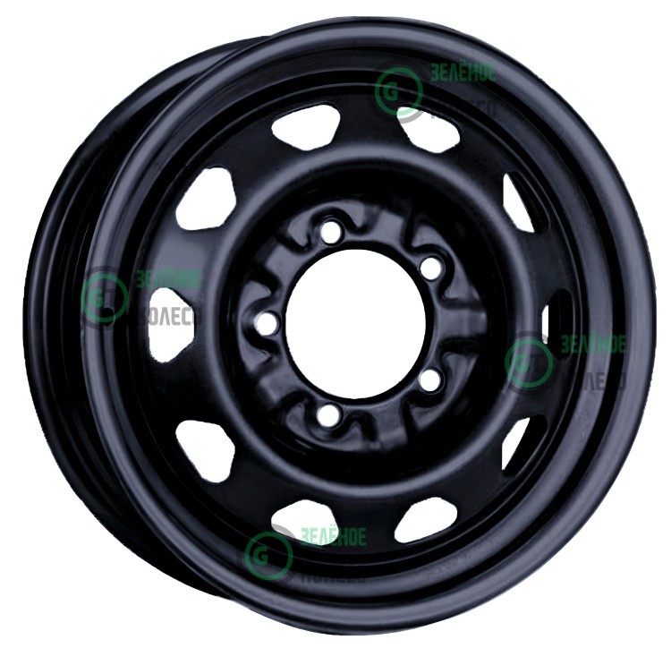 Шина 6xR15 5x139.7 ET22 D108.5 Mefro Черный (УАЗ) в Омске