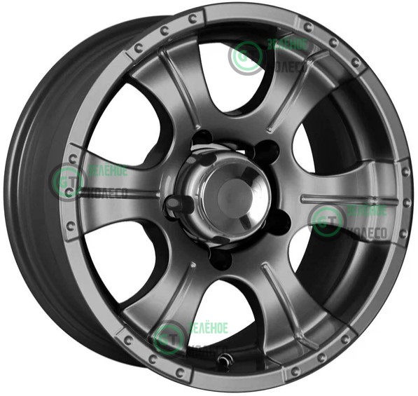 7xR15 5x139.7 ET-5 D108.5 K&K КС465 Дарк платинум Байконур