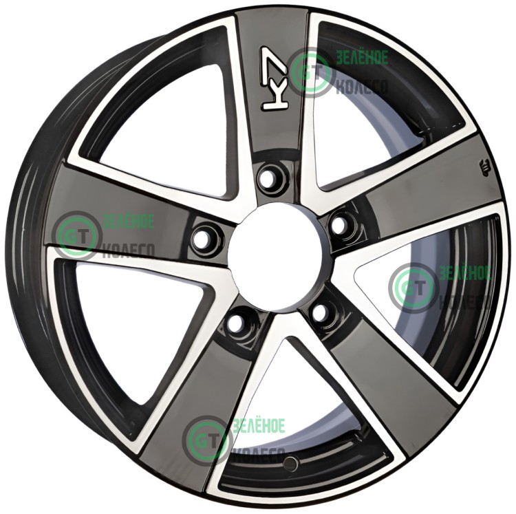 Шина 6xR16 5x139.7 ET40 D98 Вектор K97 Алмаз черный в Омске