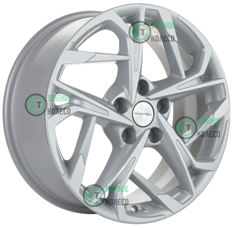Шина 7xR17 5x108 ET40 D54.1 Khomen Wheels KHW1716 F-SILVER в Омске