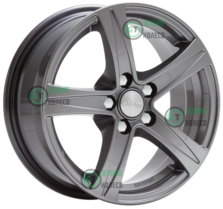 Шина 6.5xR15 5x114.3 ET35 D67.1 SKAD КЛ146 Sakura Графит в Омске