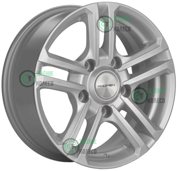 Шина 6.5xR16 5x139.7 ET40 D98.5 Khomen Wheels KHW1602 F-SILVER в Омске Шина 6.5xR16 5x139.7 ET40 D98.5 Khomen Wheels KHW1602 F-SILVER в Омске
