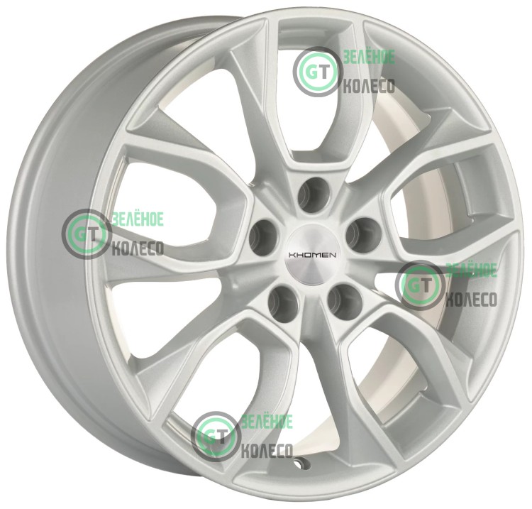 7xR17 5x114.3 ET45 D67.1 Khomen Wheels KHW1713 F-SILVER