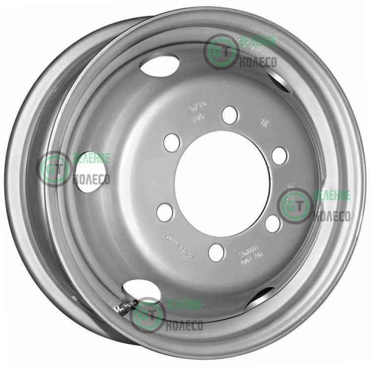 Шина 5.5xR16 6x170 ET106 D130 Asterro Газель Silver (Усил.вент. 1500кг) в Омске