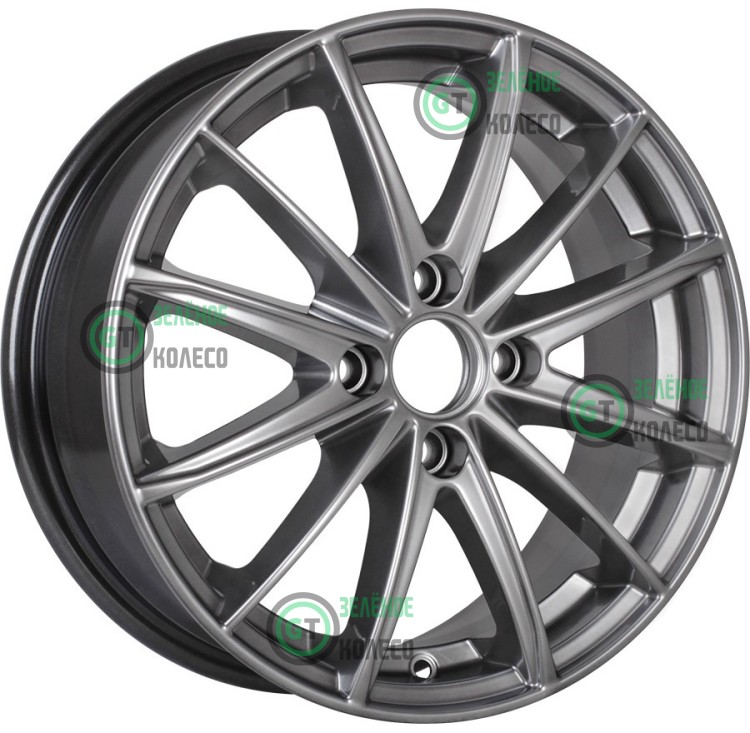 6xR15 4x100 ET48 D54.1 K&K КС884 Пойнт Бланк Дарк платинум