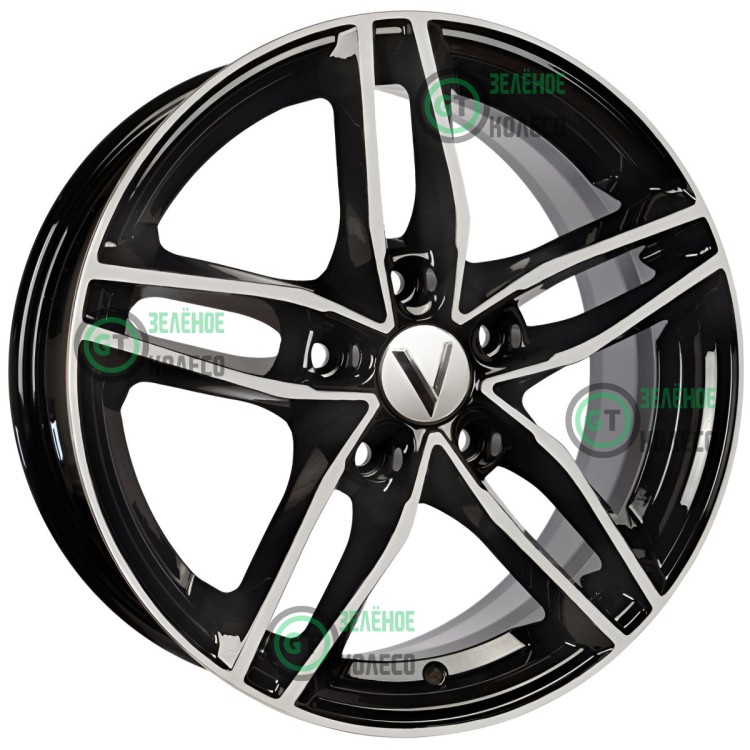 6.5xR16 5x114.3 ET40 D66.1 Вектор K131 Алмаз черный