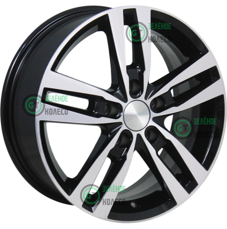 6.5xR16 5x114.3 ET45 D66.1 K&K КС868 Rassvet Алмаз черный