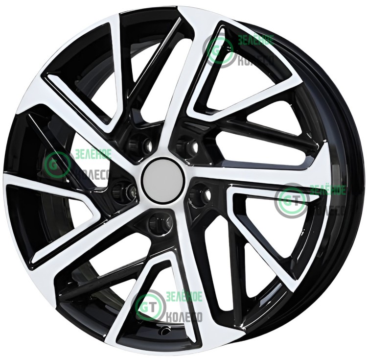 Шина 6.5xR17 4x100 ET50 D60.1 Вектор R267 Алмаз черный в Омске