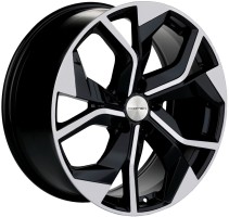 8.5xR20 5x112 ET20 D66.5 Khomen Wheels KHW2006 BLACK-FP