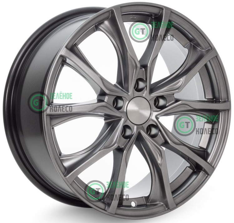 7.5xR17 5x114.3 ET46 D67.1 K&K КС697 Дарк платинум Твист