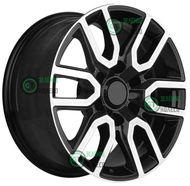 8xR17 6x139.7 ET36 D100.1 Khomen Wheels KHW1723 BLACK-FP 8xR17 6x139.7 ET36 D100.1 Khomen Wheels KHW1723 BLACK-FP